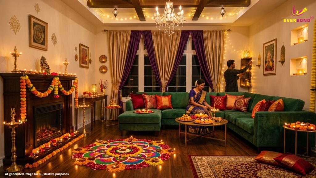 The Science of Sheen and Wall Color in Diwali Decor